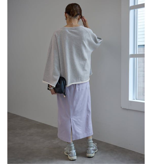 SLOBE IENA「《追加》裏毛スキッパープルオーバー」|スウェット・ジャージ|