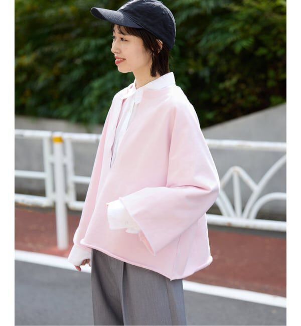 SLOBE IENA「《追加》裏毛スキッパープルオーバー」|スウェット・ジャージ|