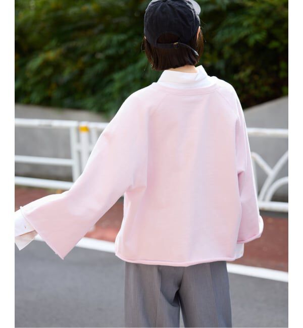 SLOBE IENA「《追加》裏毛スキッパープルオーバー」|スウェット・ジャージ|