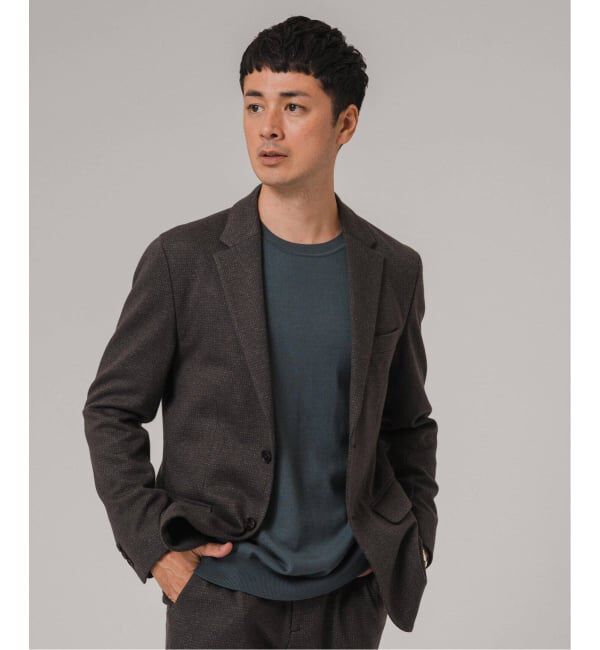 EDIFICE「コットン/ウール ジャージー 2ボタン ジャケット【セットアップ着用可】」|テーラードジャケット|