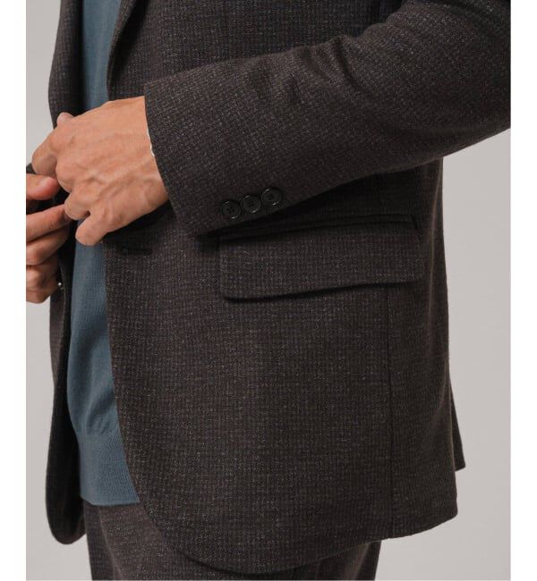EDIFICE「コットン/ウール ジャージー 2ボタン ジャケット【セットアップ着用可】」|テーラードジャケット|