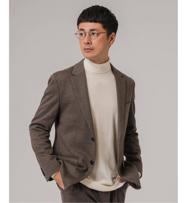 EDIFICE「コットン/ウール ジャージー 2ボタン ジャケット【セットアップ着用可】」|テーラードジャケット|