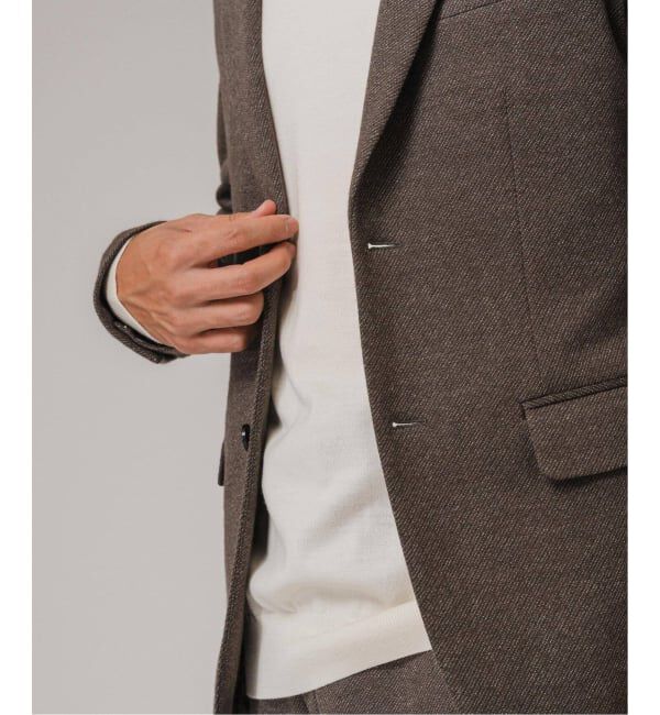 EDIFICE「コットン/ウール ジャージー 2ボタン ジャケット【セットアップ着用可】」|テーラードジャケット|