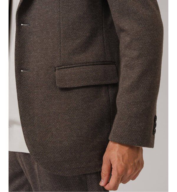 EDIFICE「コットン/ウール ジャージー 2ボタン ジャケット【セットアップ着用可】」|テーラードジャケット|