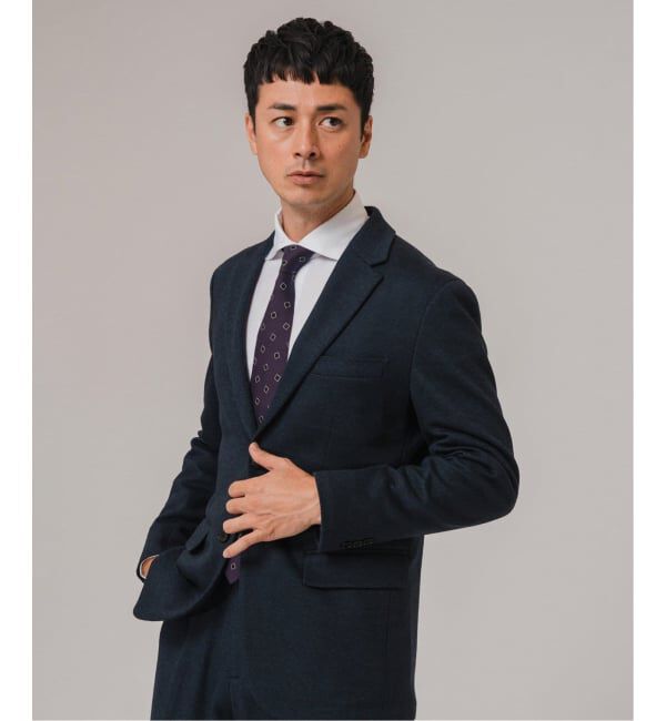 EDIFICE「コットン/ウール ジャージー 2ボタン ジャケット【セットアップ着用可】」|テーラードジャケット|