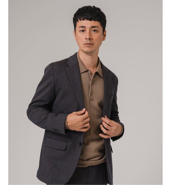 EDIFICE「コットン/ウール ジャージー 2ボタン ジャケット【セットアップ着用可】」|テーラードジャケット|