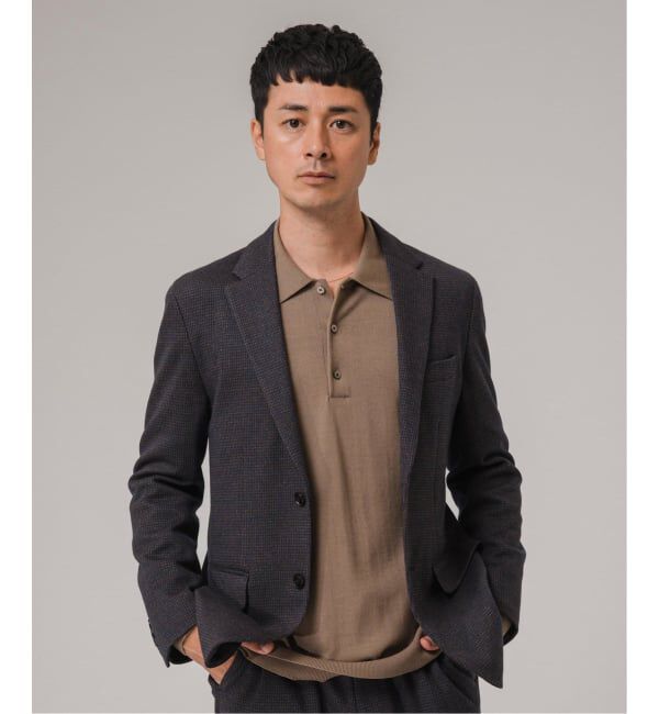 EDIFICE「コットン/ウール ジャージー 2ボタン ジャケット【セットアップ着用可】」|テーラードジャケット|