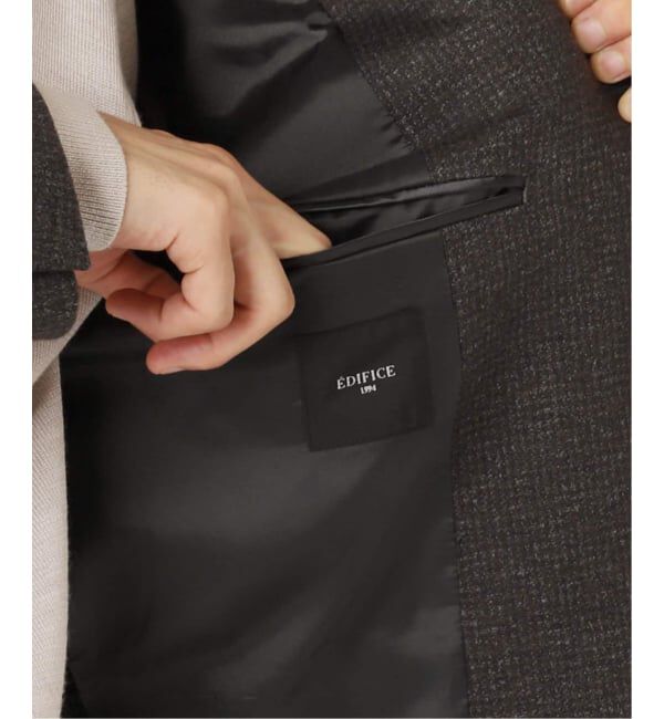 EDIFICE「コットン/ウール ジャージー 2ボタン ジャケット【セットアップ着用可】」|テーラードジャケット|