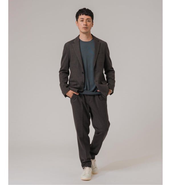 EDIFICE「コットン/ウール ジャージー 2ボタン ジャケット【セットアップ着用可】」|テーラードジャケット|
