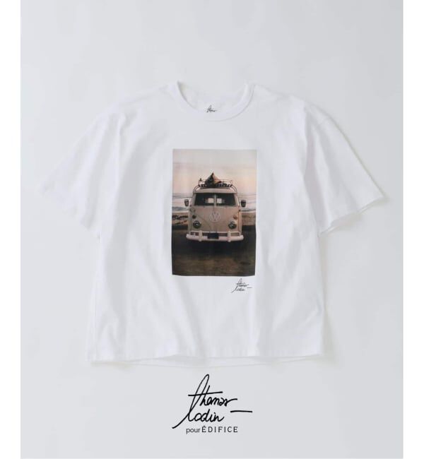 EDIFICE「《予約》THOMAS LODIN(トーマス ロディン) 別注 フォト プリント Tシャツ」|Tシャツ・カットソー|ブラック A