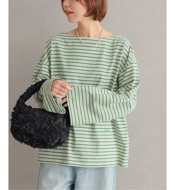 JOURNAL STANDARD relume「ONE DAYロゴボーダープルオーバー」|Tシャツ・カットソー|グリーン