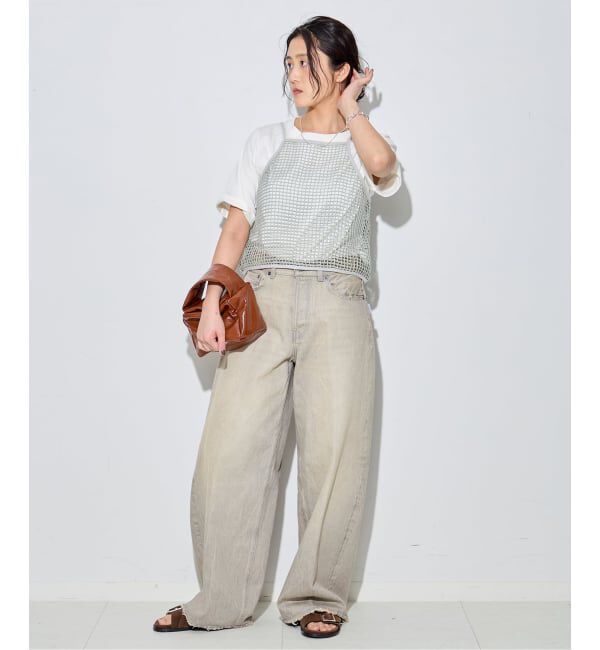 journal standard L'essage「【JANE SMITH/ジェーンスミス】SQUARE MESH CAMISOLE：キャミソール」|キャミソール|