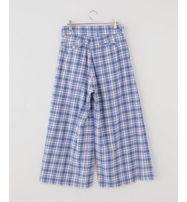 JOURNAL STANDARD「【HOLIDAY/ホリデイ】 CHECK DRAWSTRINGS SUPERWIDEPANTS」|スラックス|