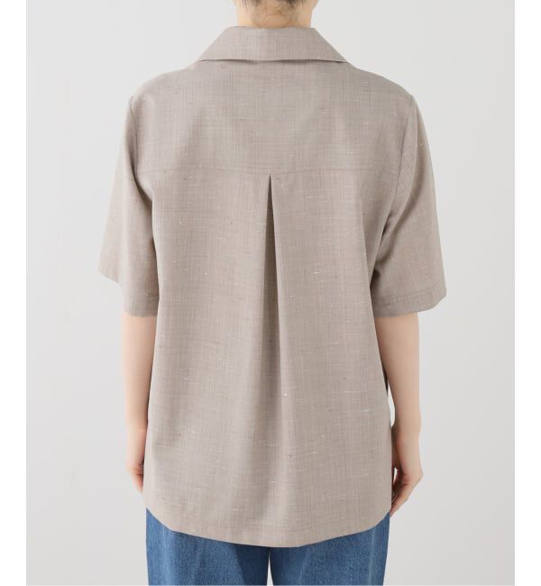 journal standard L'essage「LOULOU DE SAISON/ルル・ド・セゾン BOA SHORT-SLEEVE SHIRT シャツ」|シャツ・ブラウス|