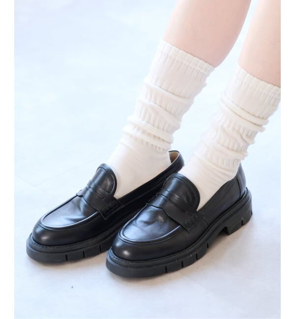 U by SPICK&SPAN「【CORSO ROMA 9 / コルソローマノーヴェ】 ローファー」|ローファー|ブラック