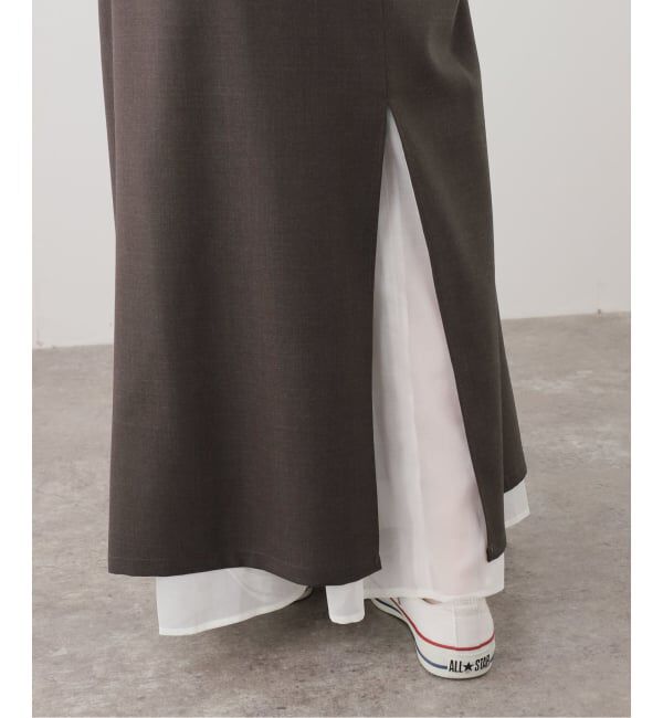 FRAMeWORK「JANE SMITH/ジェーンスミス wool tropical layered スカート」|スカート|