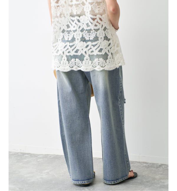 Spick and Span「《WEB限定 / 追加2》5 1/2 TUCKBARREL DENIM」|デニム|