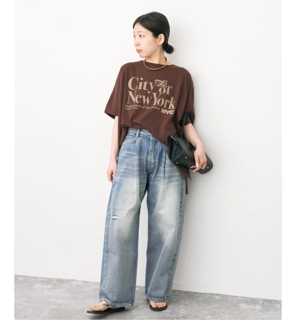 Spick and Span「《WEB限定 / 追加2》5 1/2 TUCKBARREL DENIM」|デニム|