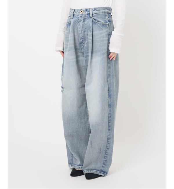 Spick and Span「《WEB限定 / 追加2》5 1/2 TUCKBARREL DENIM」|デニム|