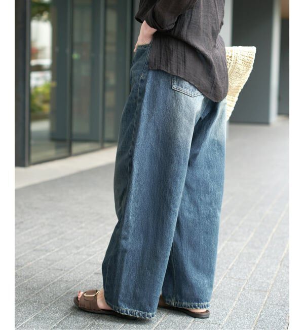 Spick and Span「《WEB限定 / 追加2》5 1/2 TUCKBARREL DENIM」|デニム|