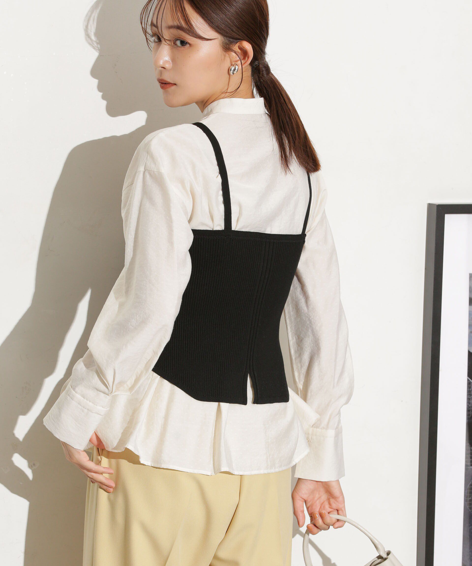 nano･universe「ニットビスチェ ストラップ取り外し可」|ニット・セーター|