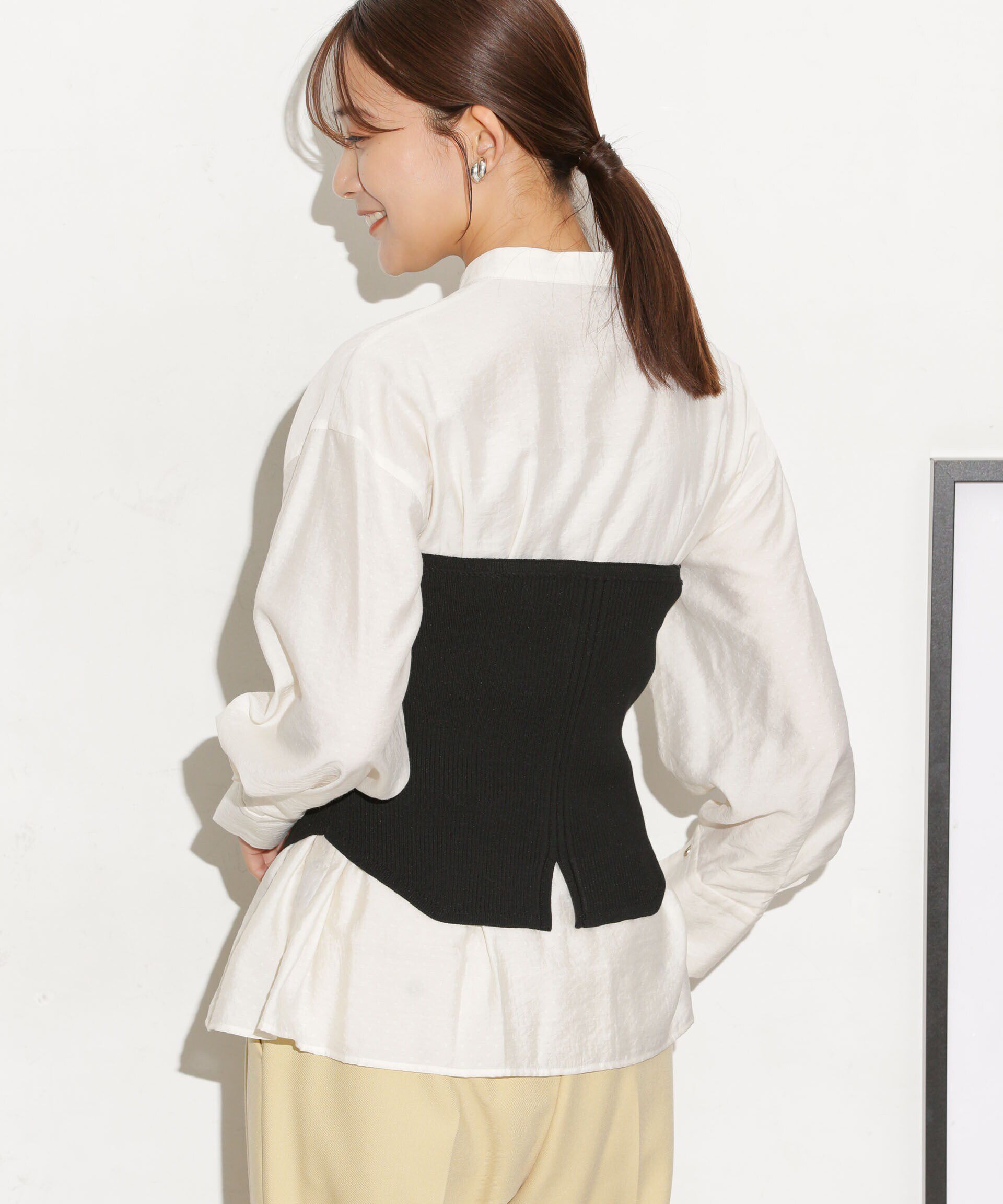 nano･universe「ニットビスチェ ストラップ取り外し可」|ニット・セーター|