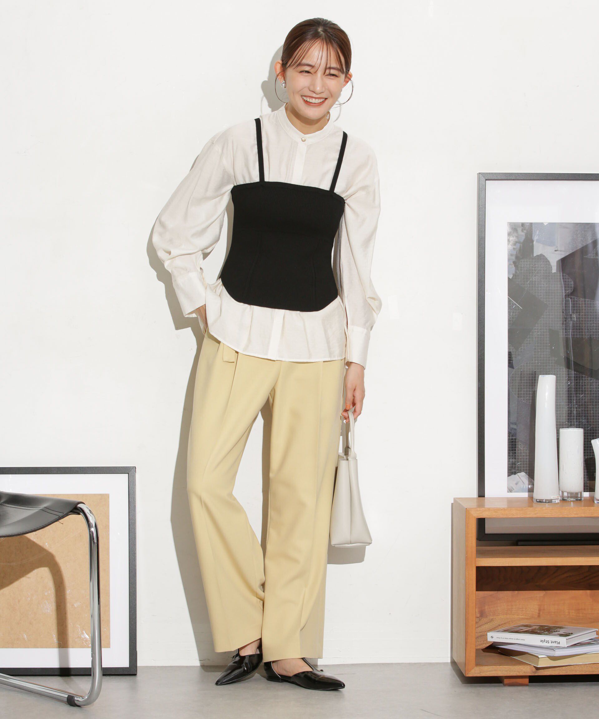 nano･universe「ニットビスチェ ストラップ取り外し可」|ニット・セーター|