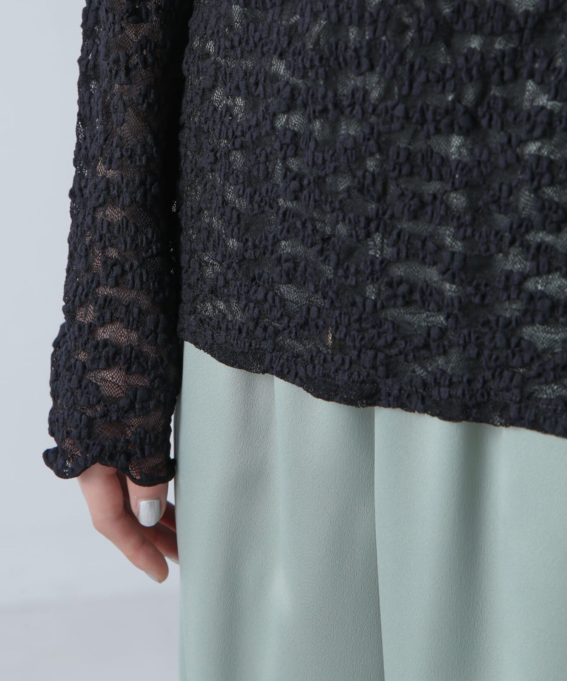 nano･universe「フラワーシアーカットトップス」|Tシャツ・カットソー|