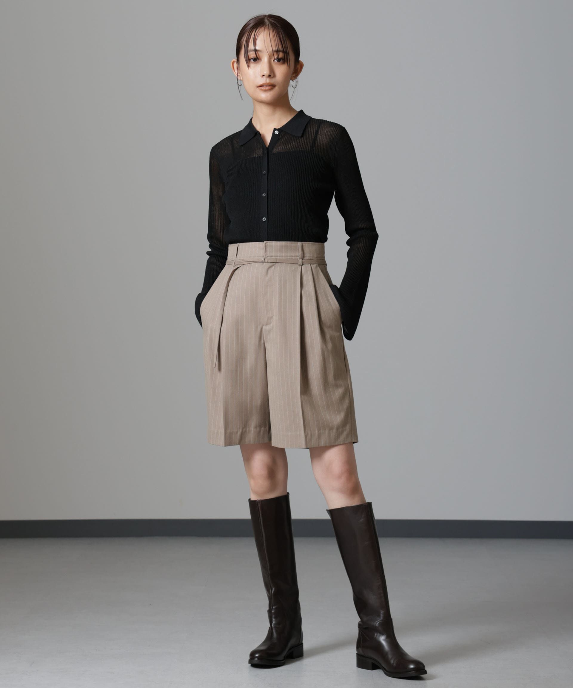 nano･universe「スーチングショートパンツ」|チノ|