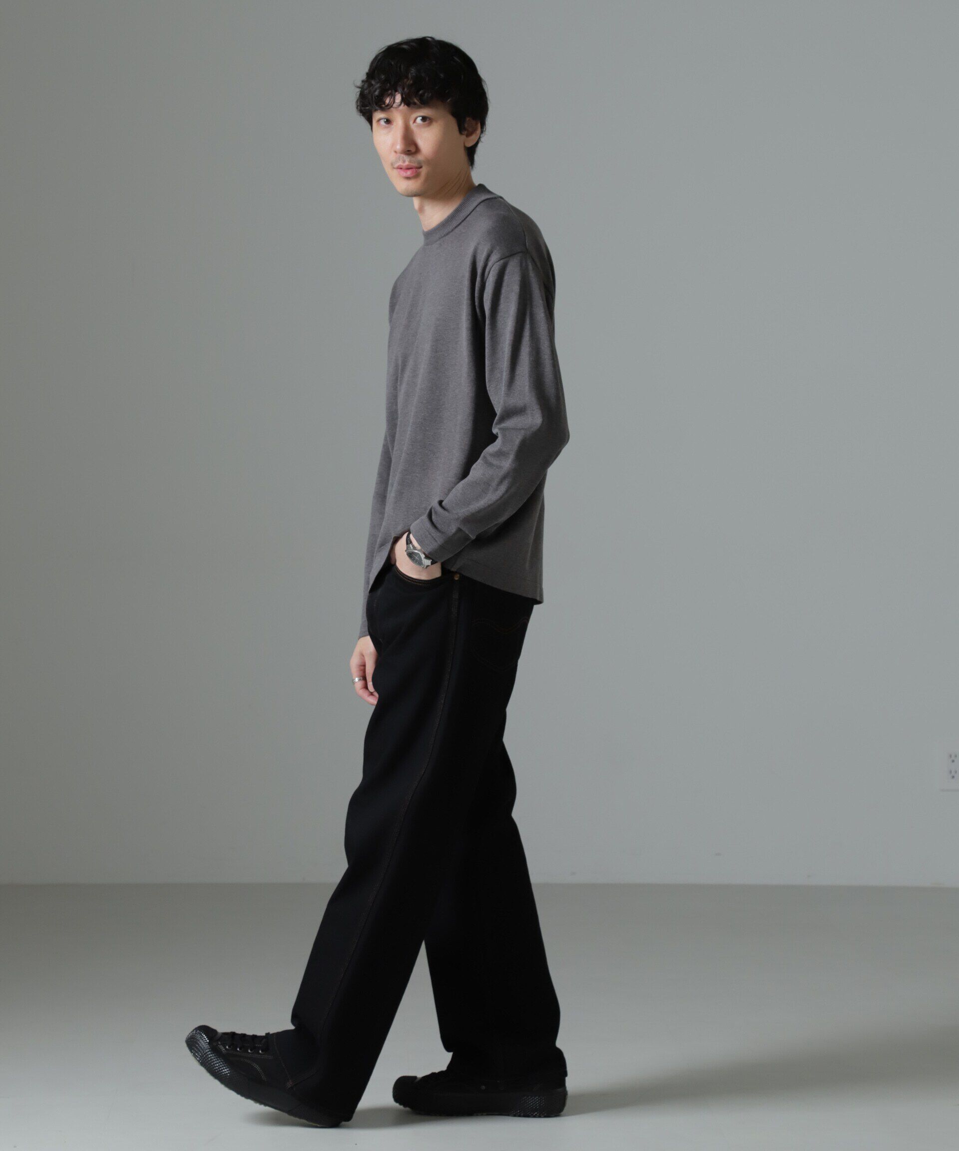 nano･universe「「タフニット」ジャケT 長袖」|ニット・セーター|