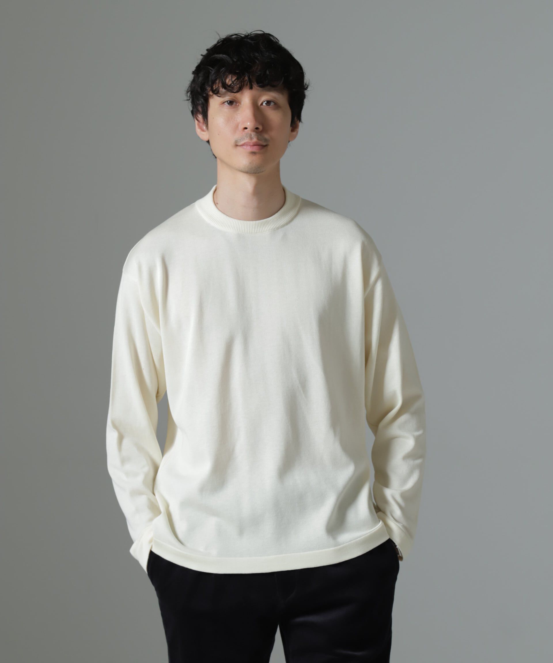 nano･universe「「タフニット」ジャケT 長袖」|ニット・セーター|