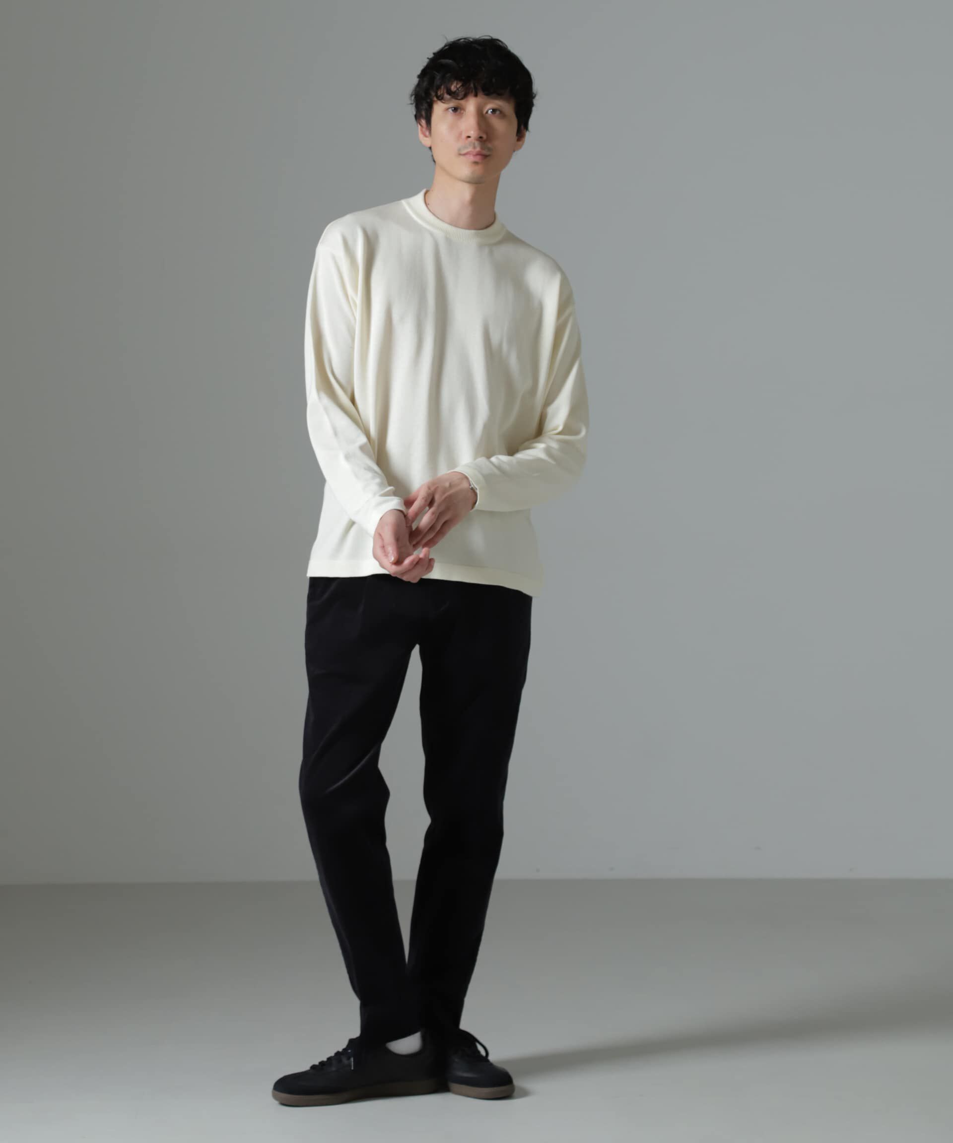 nano･universe「「タフニット」ジャケT 長袖」|ニット・セーター|