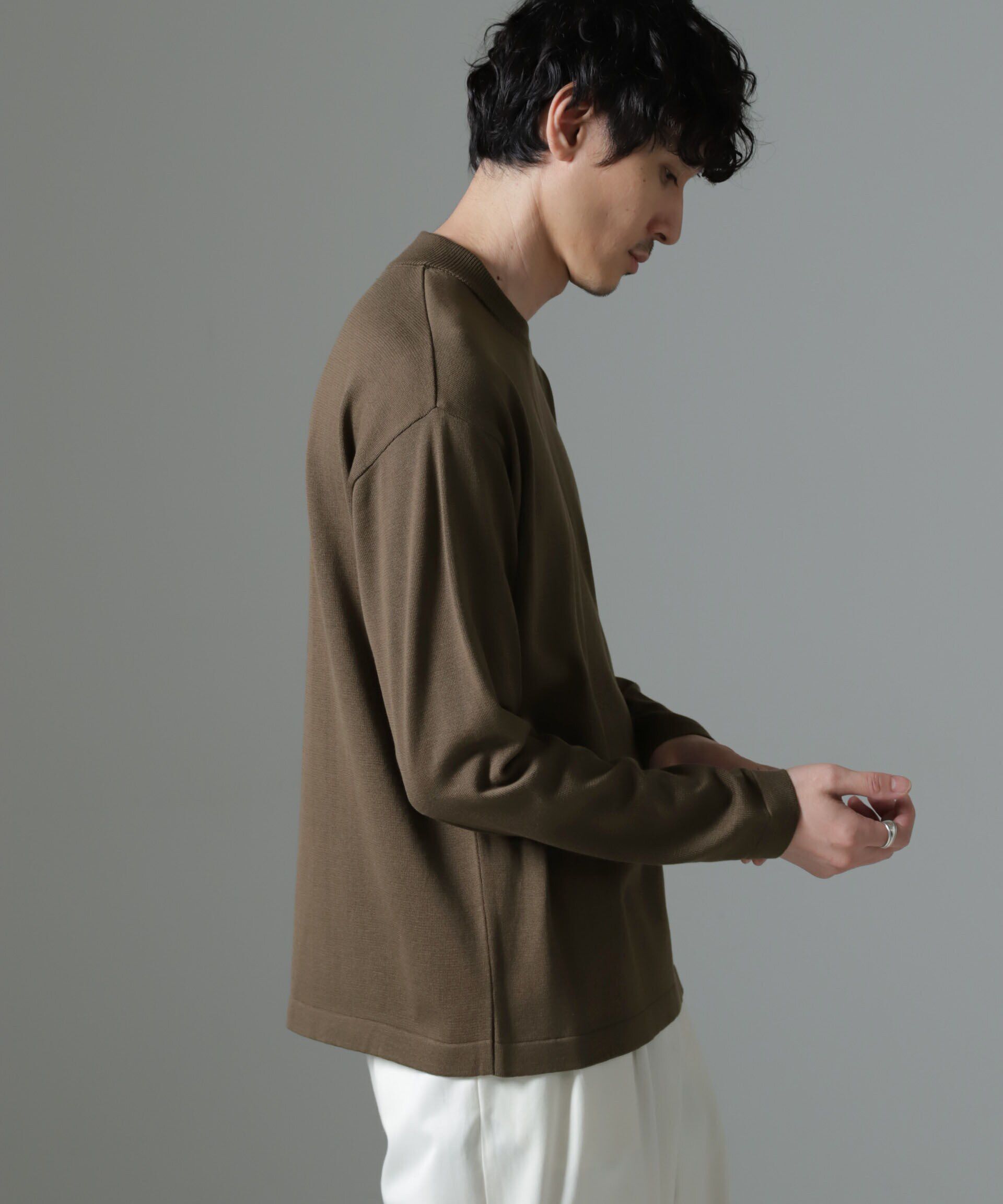 nano･universe「「タフニット」ジャケT 長袖」|ニット・セーター|