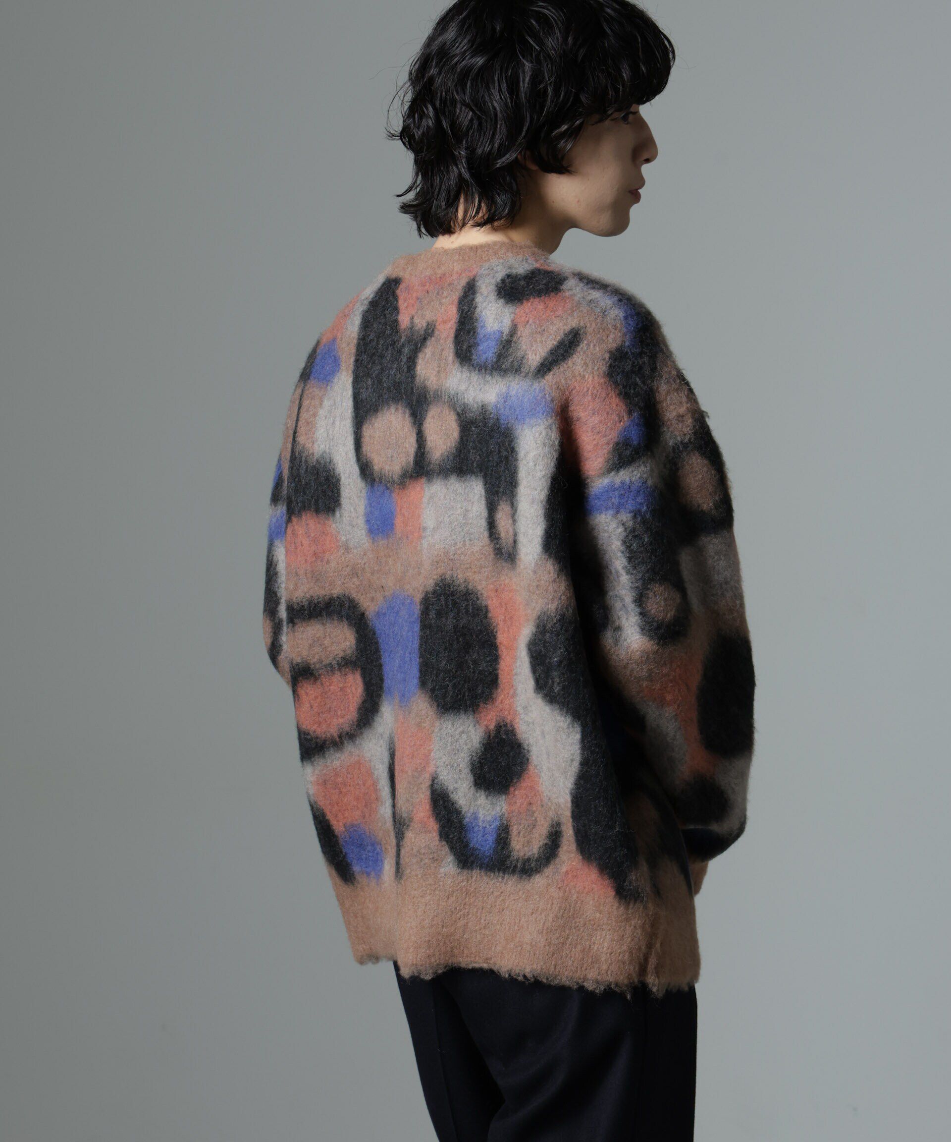 nano･universe「「着るアート」YUTAKA KAWAIクルーネックモヘヤミックスニット」|ニット・セーター|