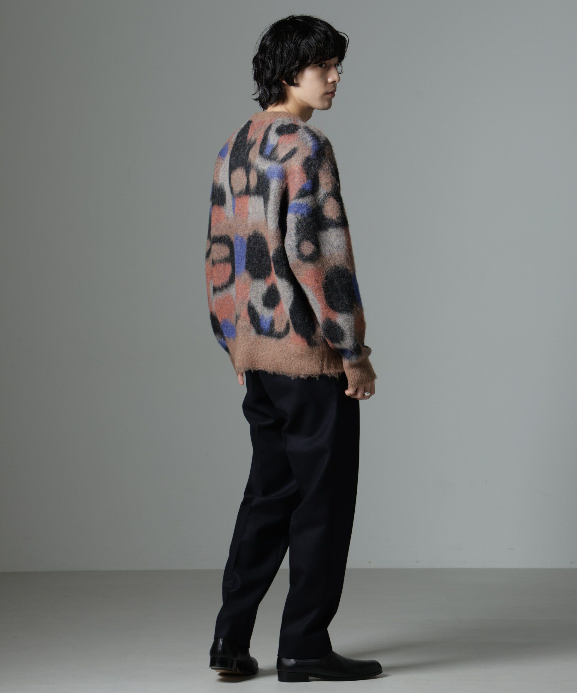 nano･universe「「着るアート」YUTAKA KAWAIクルーネックモヘヤミックスニット」|ニット・セーター|