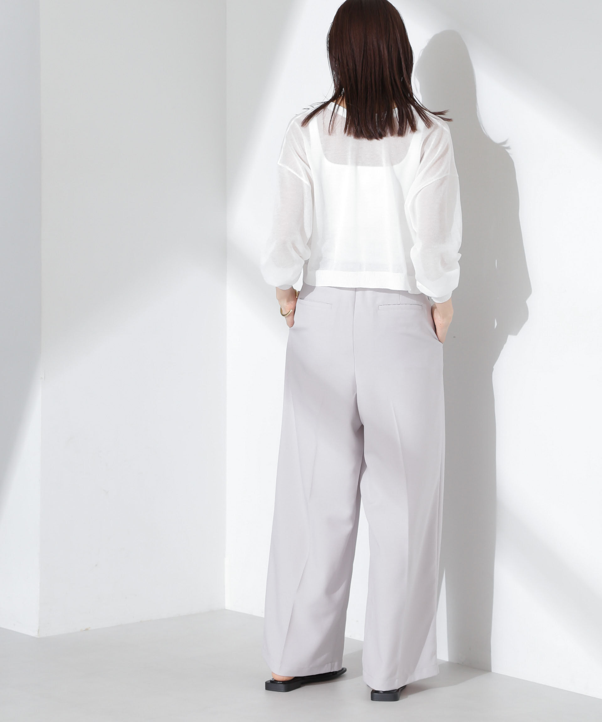 nano･universe「ツータックパンツ」|チノ|