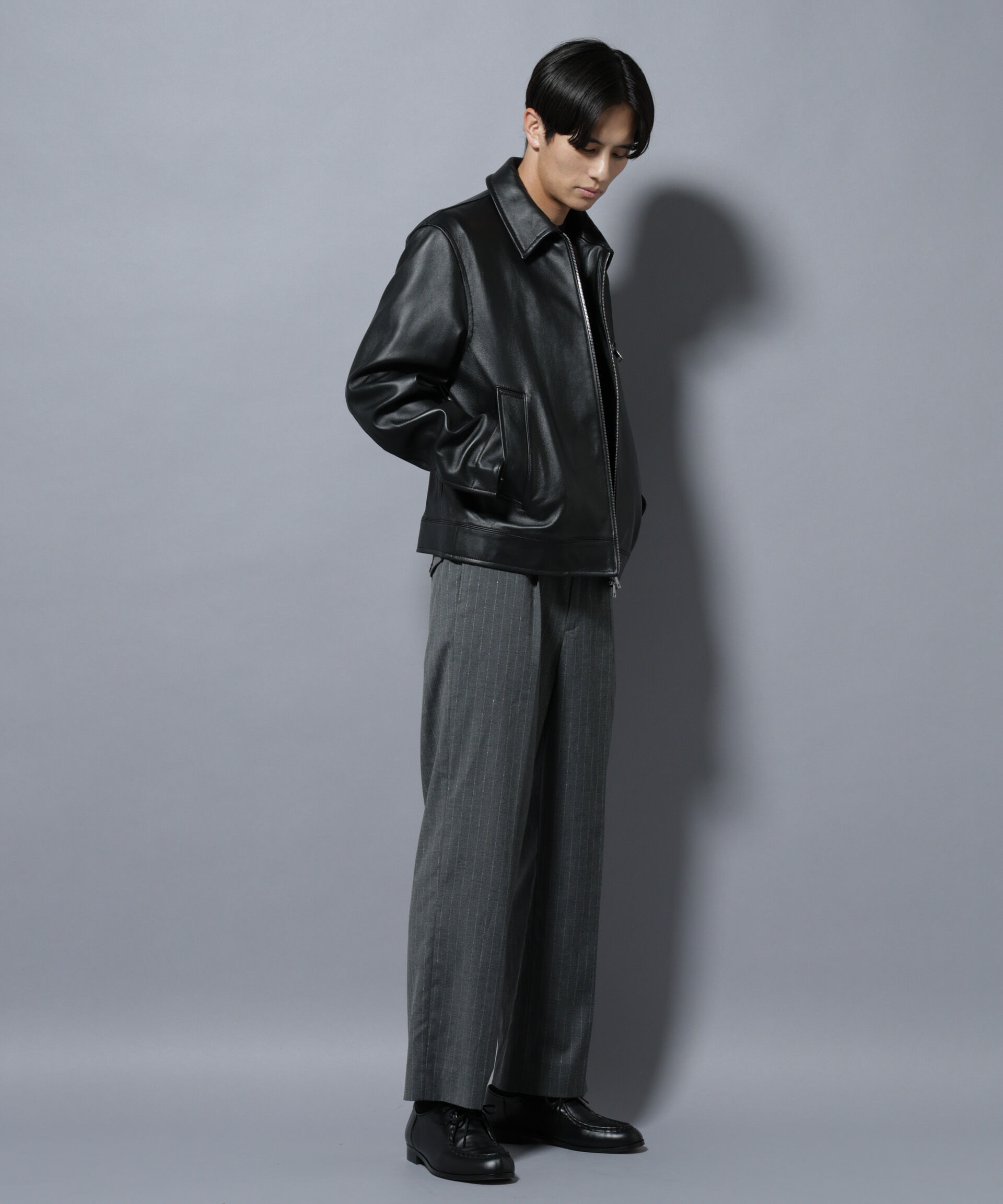 nano･universe「ラムナッパレザーライダースジャケット」|ライダースジャケット|