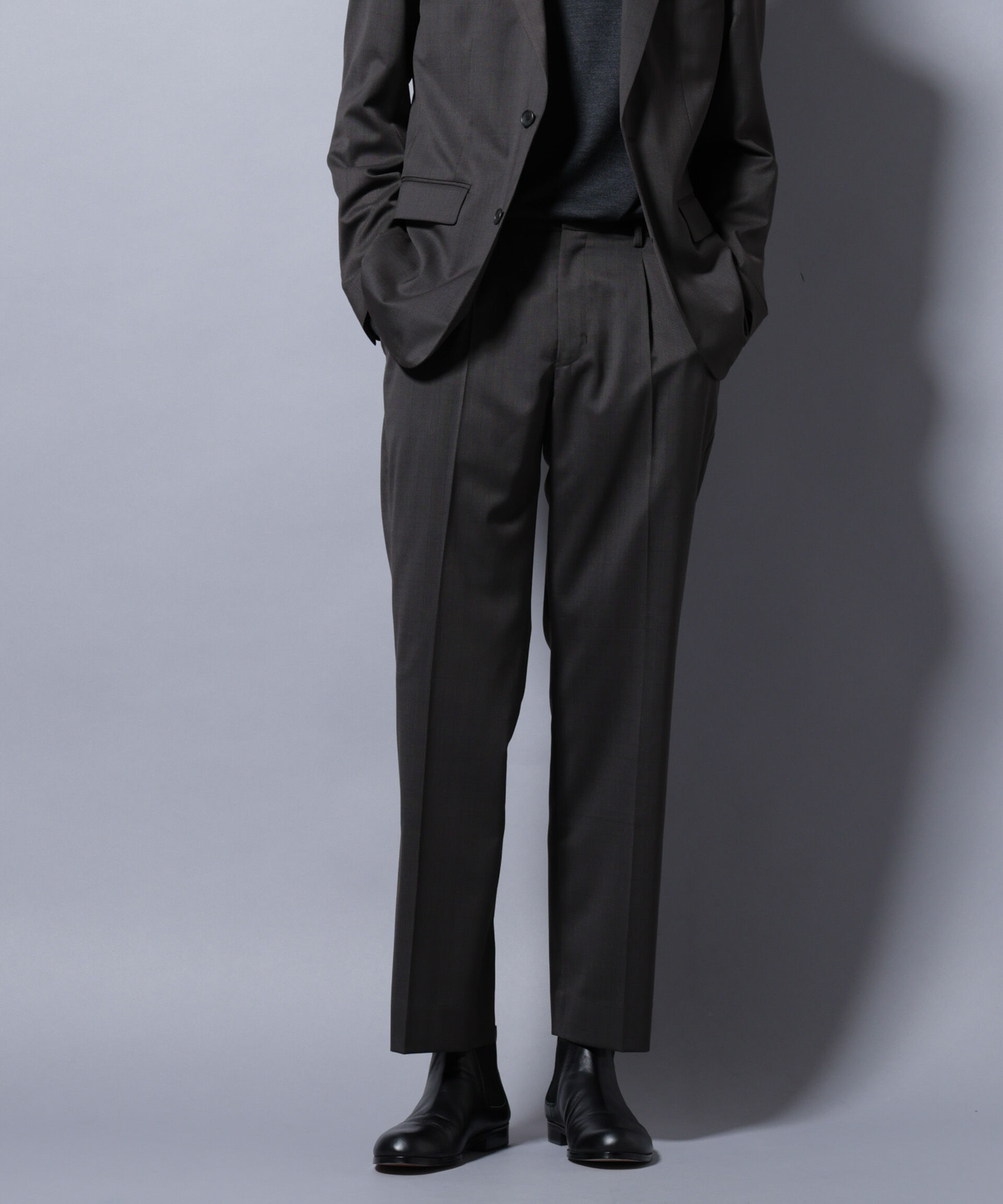 nano･universe「「Damerino Select」RENU(R)T/Wシャドーチェックパンツ（セットアップ可)」|スーツ|