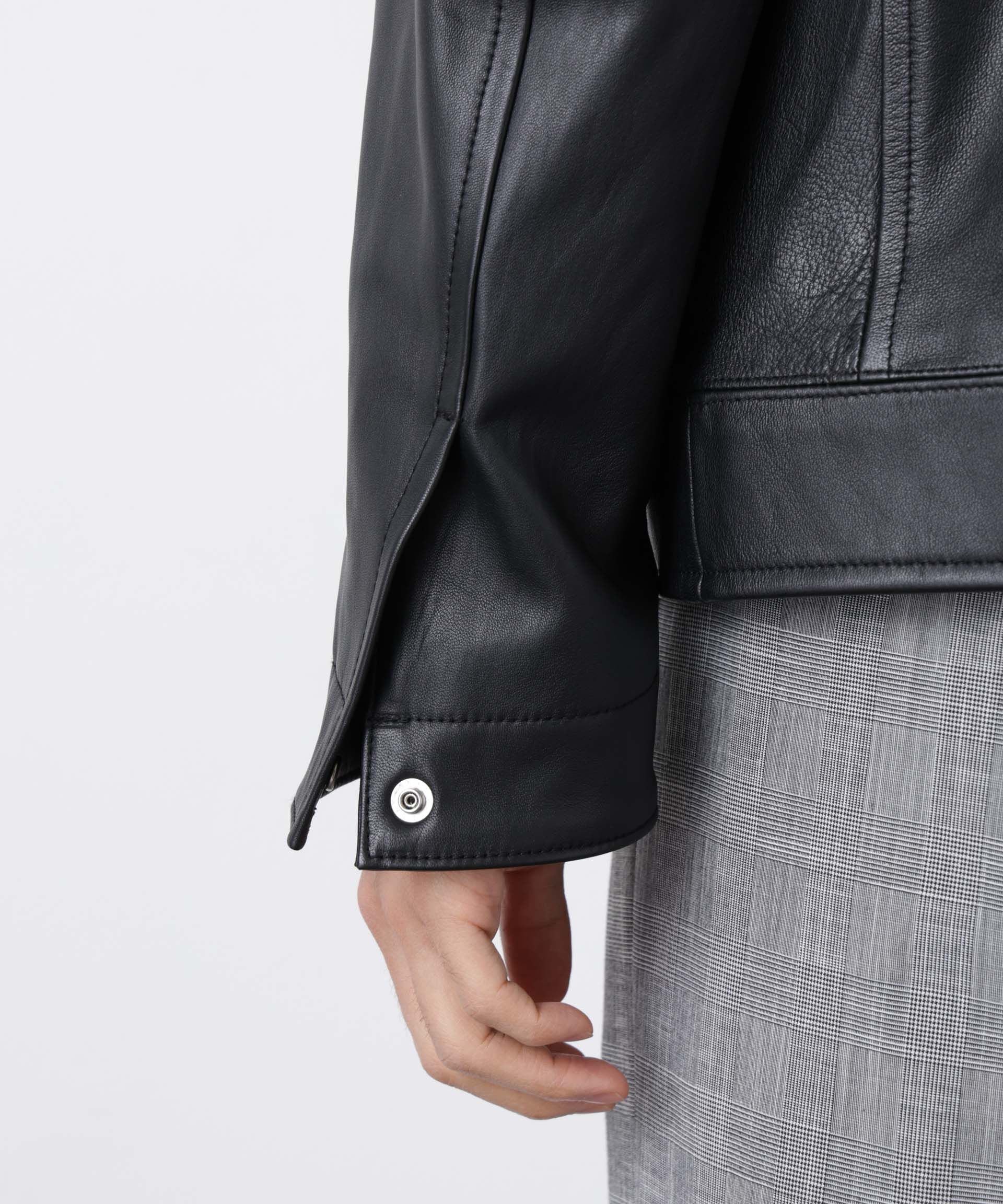 nano･universe「ラムナッパレザーライダースジャケット」|ライダースジャケット|