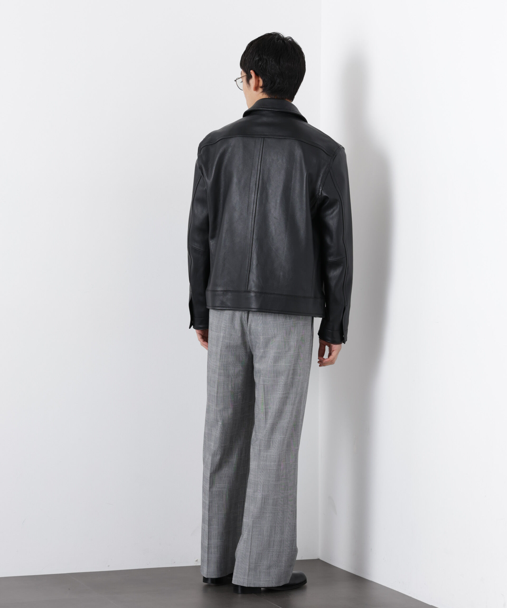 nano･universe「ラムナッパレザーライダースジャケット」|ライダースジャケット|