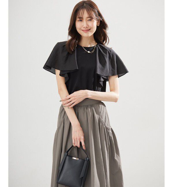組曲「コットンポンチケープライク ブラウス」|Tシャツ・カットソー|