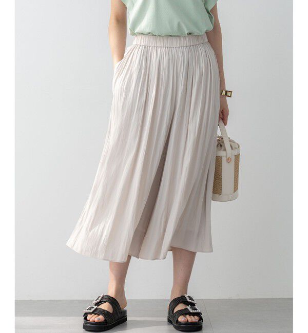 組曲「【春夏のNEWカラー登場】ギャザーライトデシン パンツ」|その他|