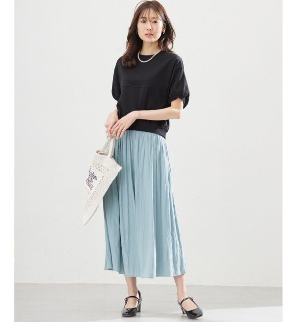 組曲「【春夏のNEWカラー登場】ギャザーライトデシン パンツ」|その他|