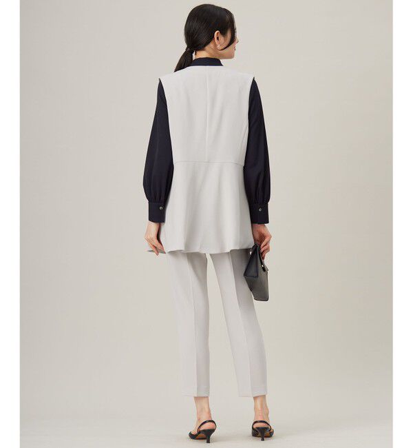 自由区「【セットアップ対応・洗える】トリアセダブルクロス ジレ」|ベスト・ジレ|