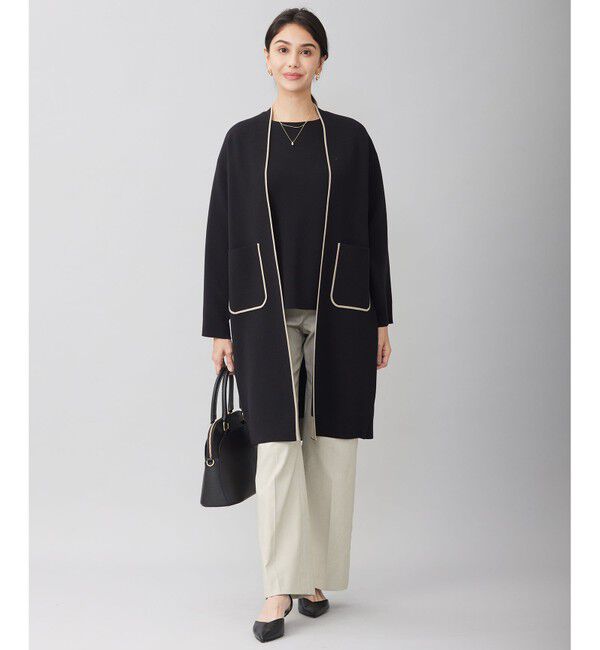 自由区「【WEB限定カラーあり・洗える】ドライコットンハイゲージプルオーバー ニット」|ニット・セーター|