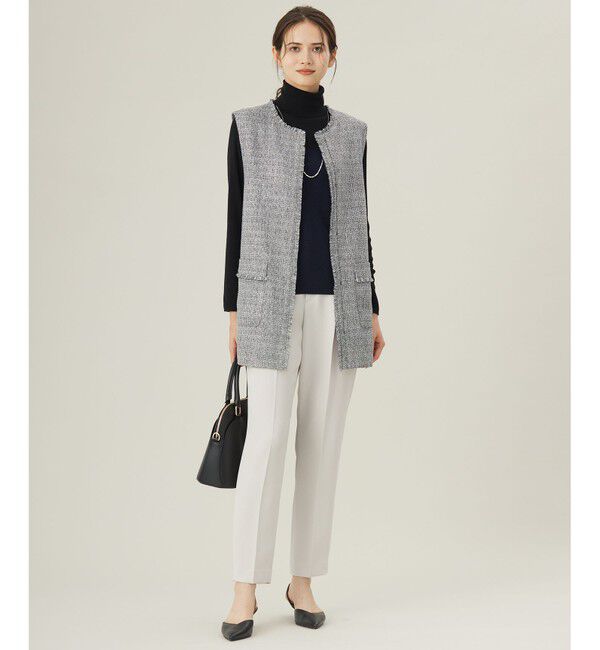 自由区「【カタログ掲載・セットアップ対応】ライトミックスツイード ジレ」|ベスト・ジレ|