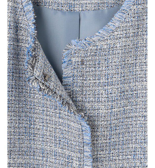 自由区「【カタログ掲載・セットアップ対応】ライトミックスツイード ジレ」|ベスト・ジレ|