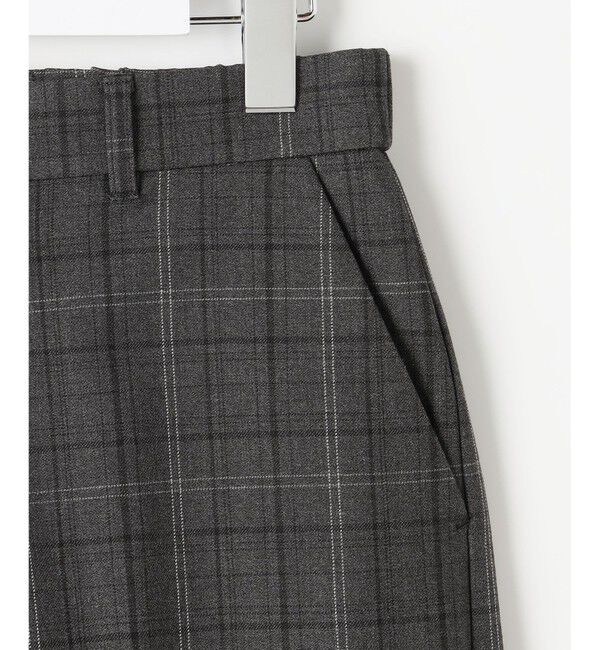 自由区「TRギャバ裏起毛チェック柄ワイド パンツ」|その他|