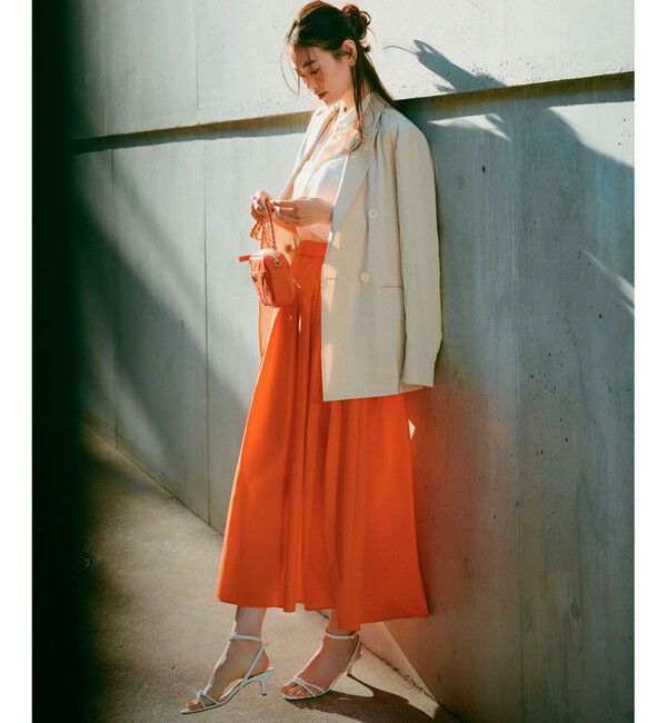 23区「【セットアップ対応/洗える】リネンレーヨンストレッチ ダブル ジャケット」|テーラードジャケット|