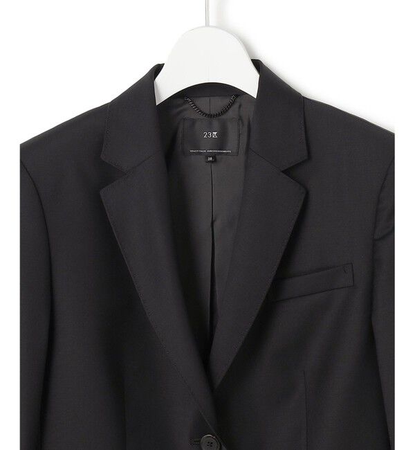 23区「【セットアップ対応】ファインネスウール 二つ釦 ジャケット」|テーラードジャケット|